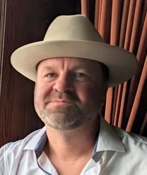 Mark Barrera in his hat